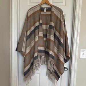 Maurices Cozy Striped Knit Poncho